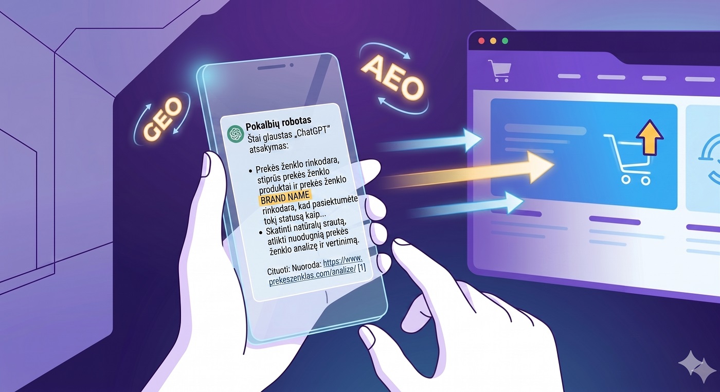 Svetainės optimizavimas AI paieškai